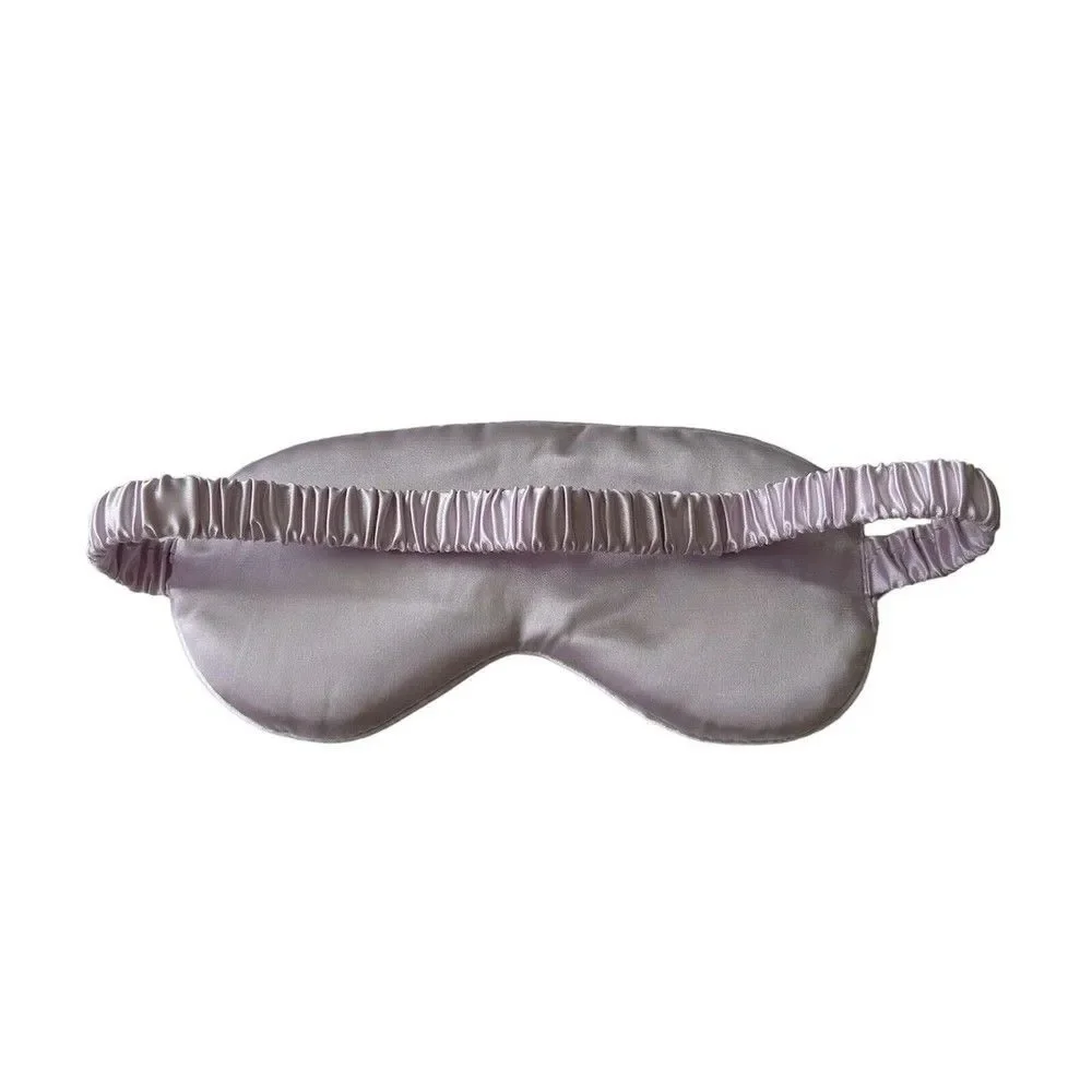 Light Purple Sleep Mask Night Cover Eye Sleeping Silk Satin Masks for Women Men